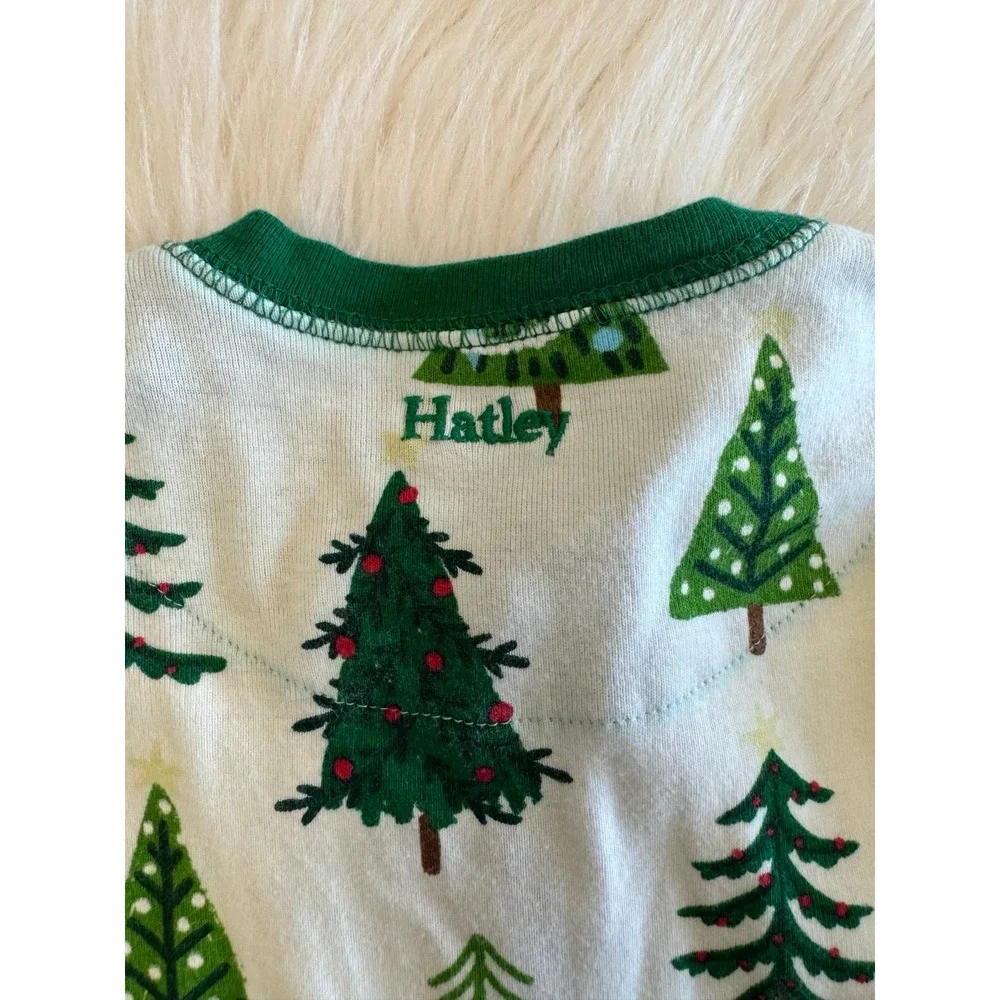 Hatley Christmas tree pajamas size‎ 4 EUC